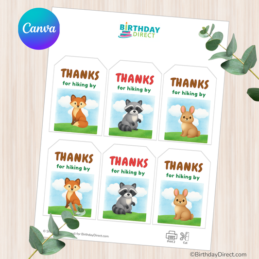 Forest Friends Favor Tags – Printable Gift Tags