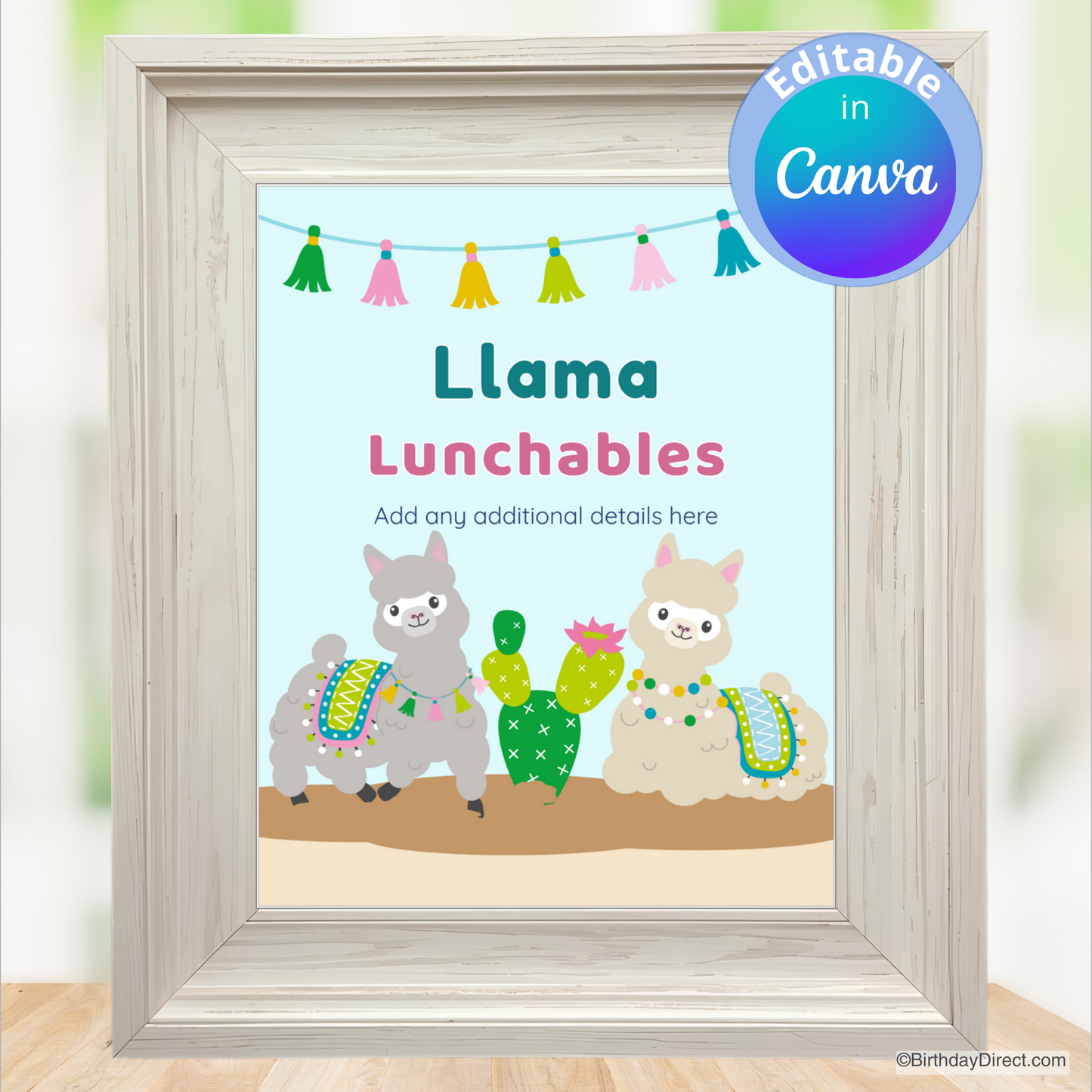 Little AlpacaSign 8x10 Editable Printable