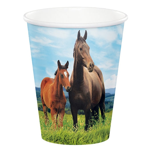 Horse and Pony Cups, 9 oz, 8 ct