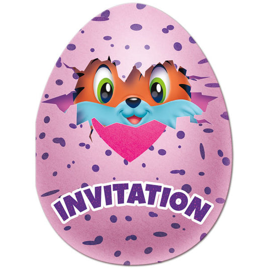 Hatchimals Invitations, Fill In with Envelopes, 5 x 4 in, 8 ct