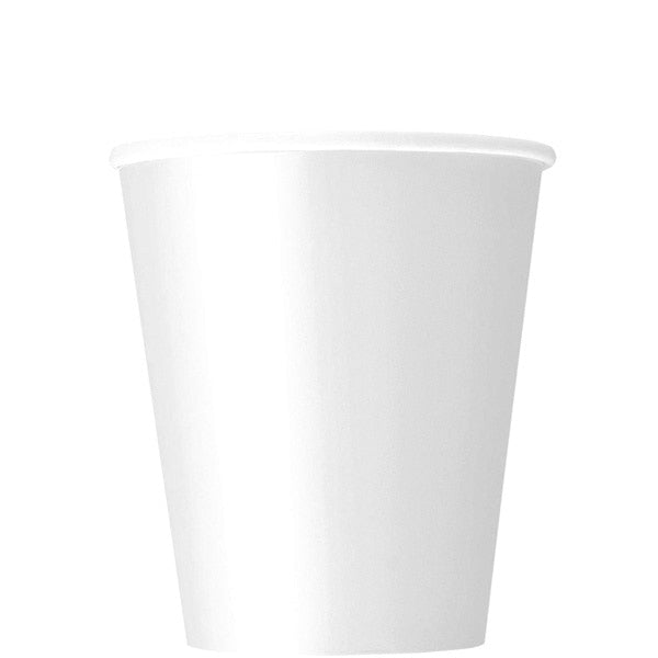 Bright White Cups, 9 oz, 8 ct