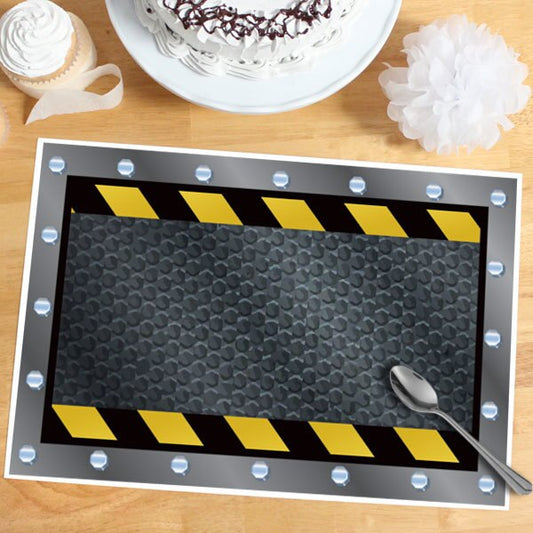 Construction Zone Party Placemat, 8.5x11 Printable PDF Digital Download by Birthday Direct
