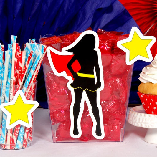 Birthday Direct's Super Hero Girl Party Cutouts