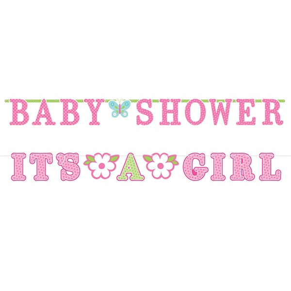 Welcome Baby Girl Two Banner Set