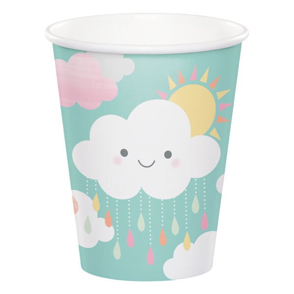 Sunshine and Clouds Cups, 9 oz, 8 ct
