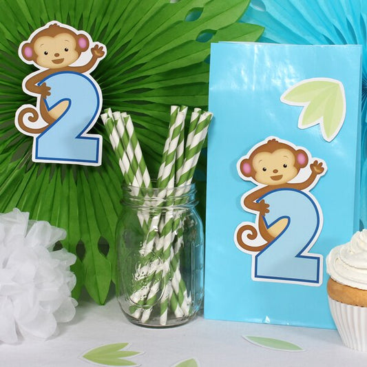 Birthday Direct's Little Monkey 2nd Birthday Cutouts