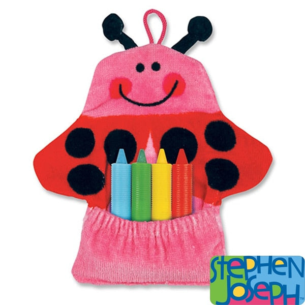 Ladybug Party Bath Mitt With Soap Crayons by Stephen Joseph, favor, set