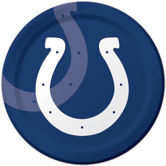 NFL Football Indianapolis Colts Dinner Plates, 9 inch, 8 count