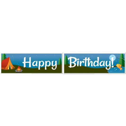 Birthday Direct's Camping Birthday Two Piece Banners