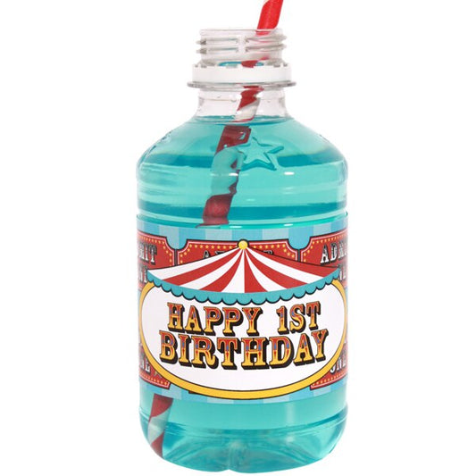 Birthday Direct's Circus 1st Birthday Water Bottle Labels