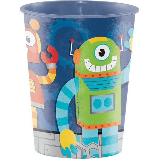 Robot Plastic Favor Cups, 16 ounce, set of 6