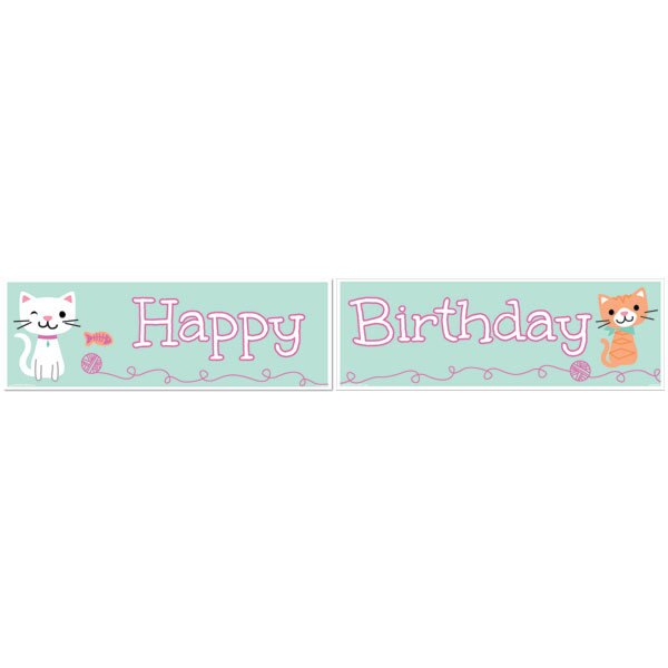Birthday Direct's Little Cat Birthday Two Piece Banners