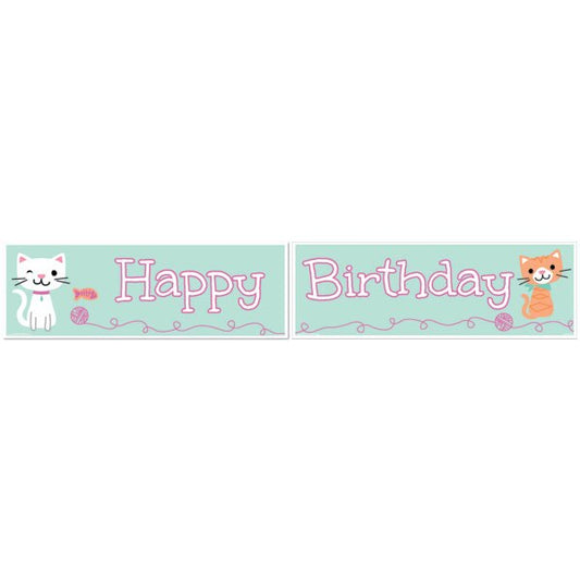 Birthday Direct's Little Cat Birthday Two Piece Banners