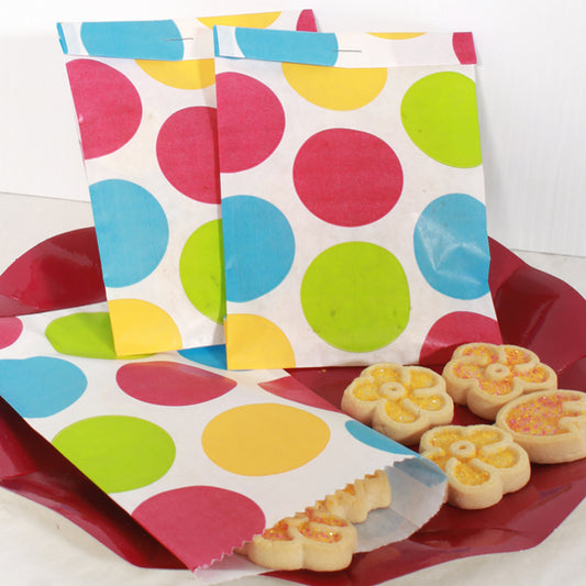 Confetti Dots Treat Bags, favor, set of 12