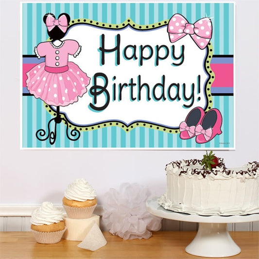 Dress Up Mouse Birthday Sign, 8.5x11 Printable PDF Digital Download by Birthday Direct