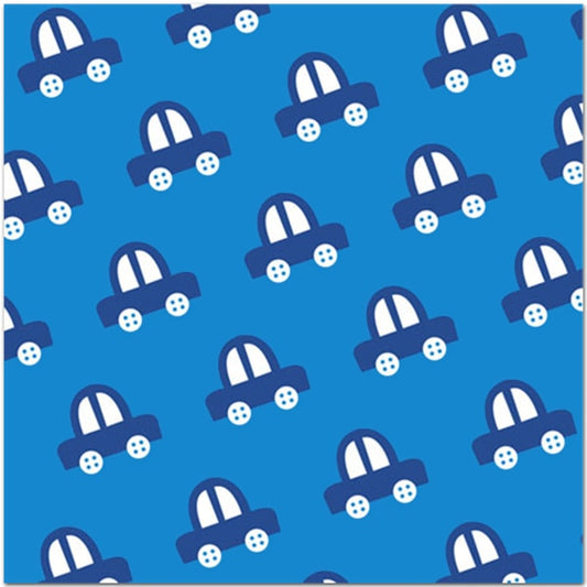 Little Blue Cars Lunch Napkins, 6.5 inch fold, set of 16