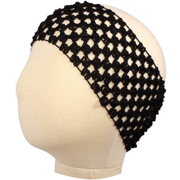 Black Stretch Knit Headband, favor, each