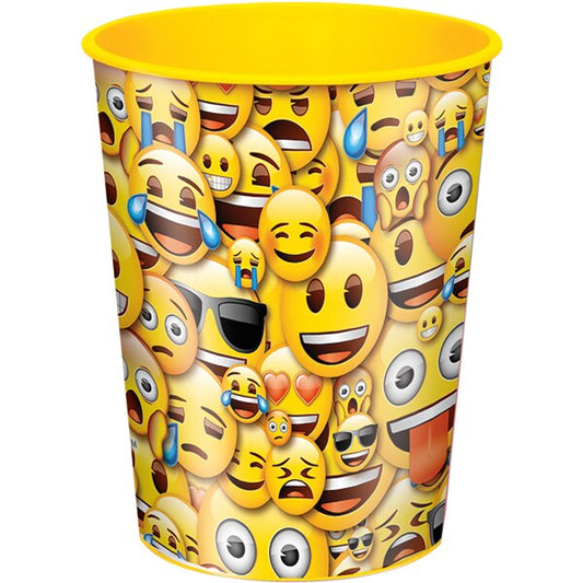 Emoji Party Plastic Favor Cups, 16 ounce, set of 6