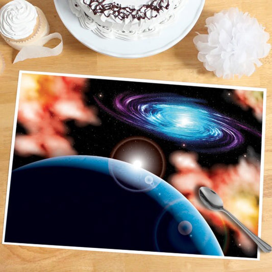 Space Party Placemat, 8.5x11 Printable PDF Digital Download by Birthday Direct
