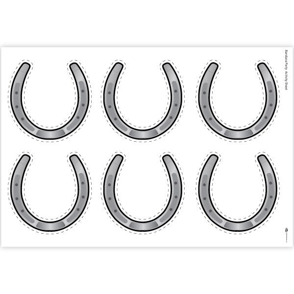 Printable Schedule With Horse Horseshoe Printable Schedule With Horse Horseshoe