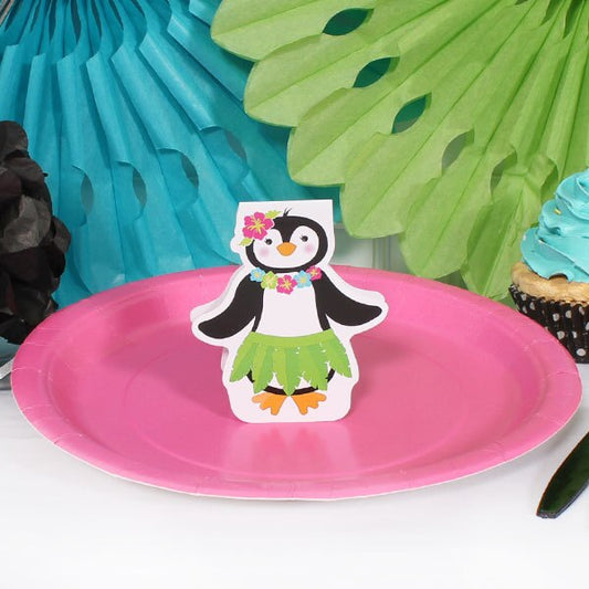 Birthday Direct's Penguin Hula Party DIY Table Decoration