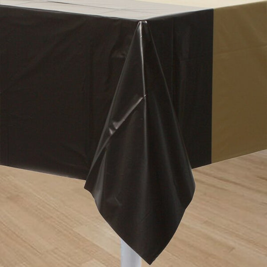 Gold and Black  Table Cover, 54 x 108 inch