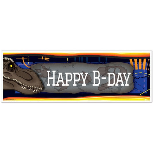 Jurassic Dinosaurs Birthday Tiny Banner, 8.5x11 Printable PDF Digital Download by Birthday Direct