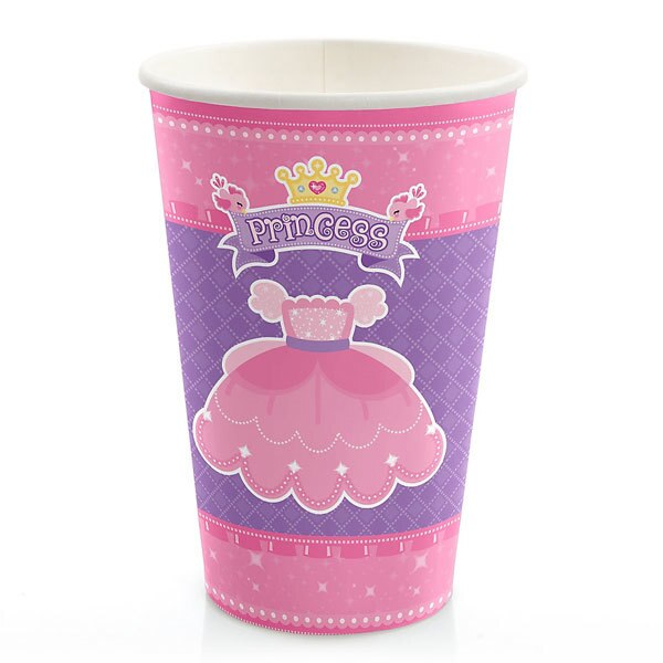 Princess Fairytale Cups, 12 oz, 8 ct