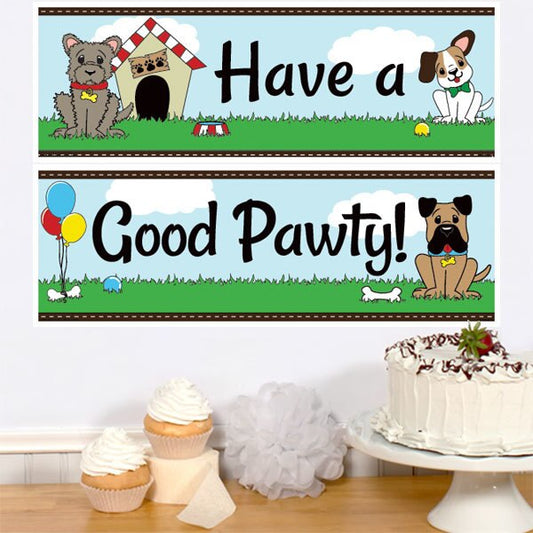 Birthday Direct's Dog Party Two Piece Banners
