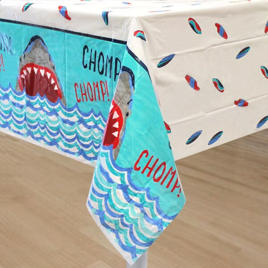 Shark Splash Table Cover, 54 x 84 inch