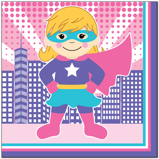 Birthday Direct's Super Girl Power Party Lunch Napkins