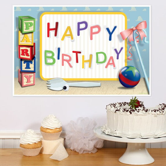Toy Adventure Birthday Sign, 8.5x11 Printable PDF Digital Download by Birthday Direct