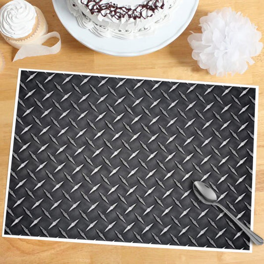 Diamond Plate Party Placemat, 8.5x11 Printable PDF Digital Download by Birthday Direct
