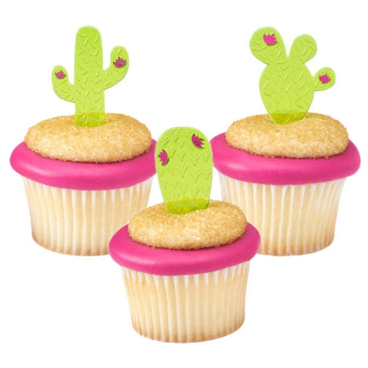 Cactus Cupcake Picks, decor, set of 24