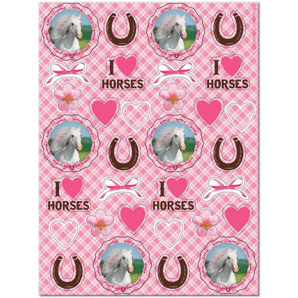 Horse Style Stickers, set, 4 count