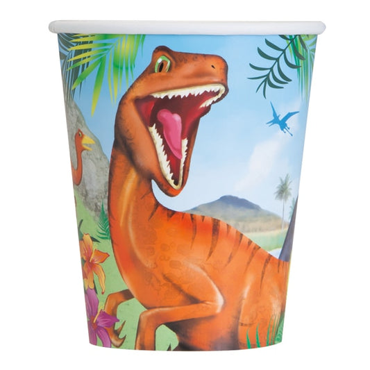 Dinosaur Prehistoric Party Cups, 9 oz, 8 ct