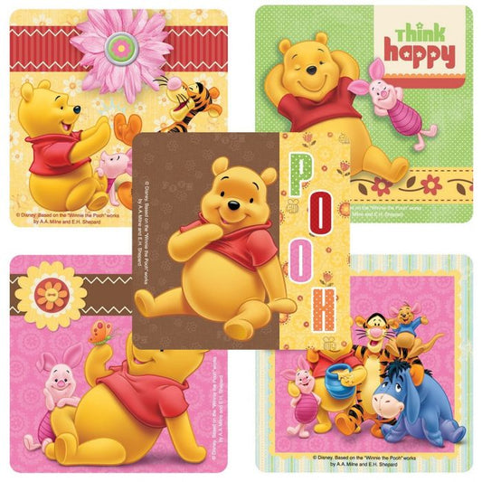 Pooh and Friends Stickers, 2.5 inch, 30 count