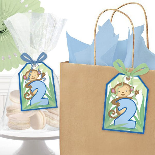 Birthday Direct's Little Monkey 2nd Birthday Favor Tags