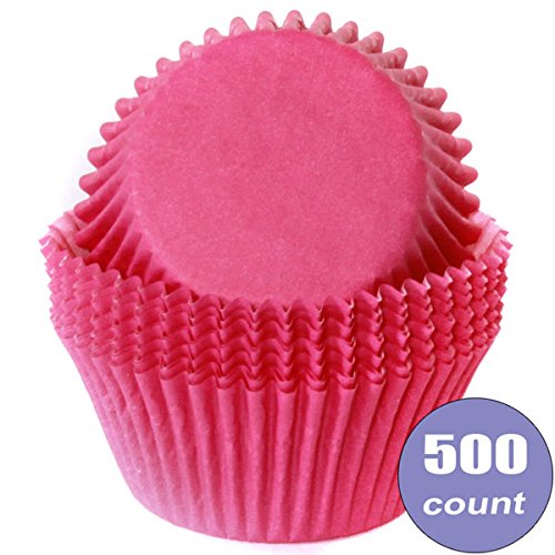 Birthday Direct Cupcake Muffin Liner Baking Cups Bulk Magenta Pink, standard, 500 count