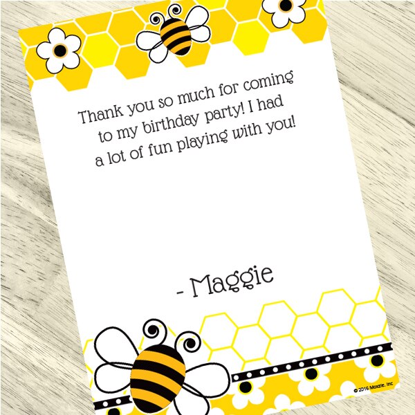 Free Printable Bumble Bee Thank You Cards Free Printable Bumble Bee Thank You Cards