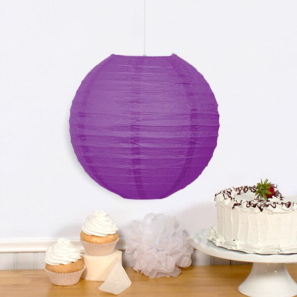 Violet paper lantern, Round Paper lanterns