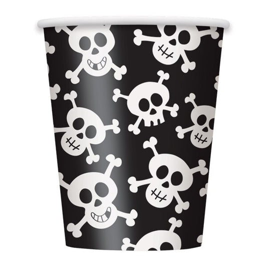 Skulls Cups, 9 oz, 8 ct