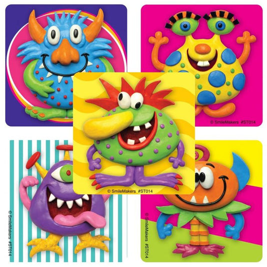 Little Monsters Stickers, 2.5 inch, 30 count