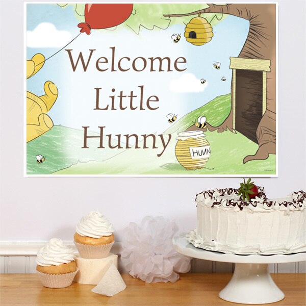 Little Honey Bee Baby Shower Sign, 8.5x11 Printable PDF Digital Download by Birthday Direct