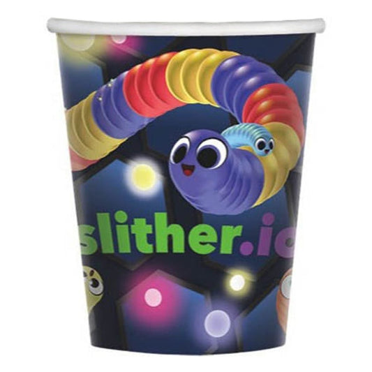 Slither.io Cups, 9 oz, 8 ct