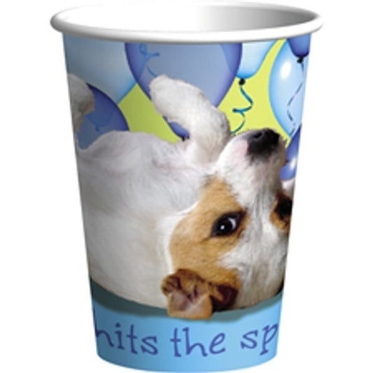 Puppy Party Cups, 9 oz, 8 ct