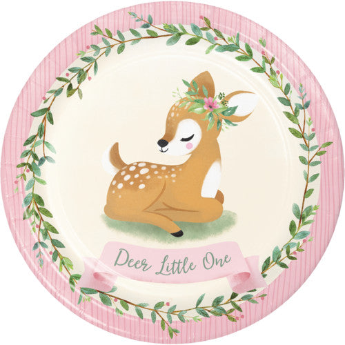 Deer Little One Dinner Plates, 9 inch, 8 count