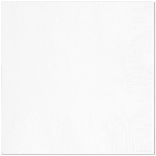 Bright White Lunch Napkins, 6.5 inch fold, set of 20