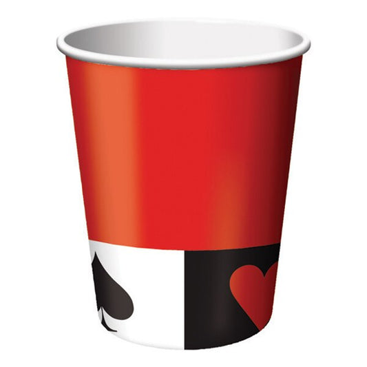 Card Night Party Cups, 9 oz, 8 ct