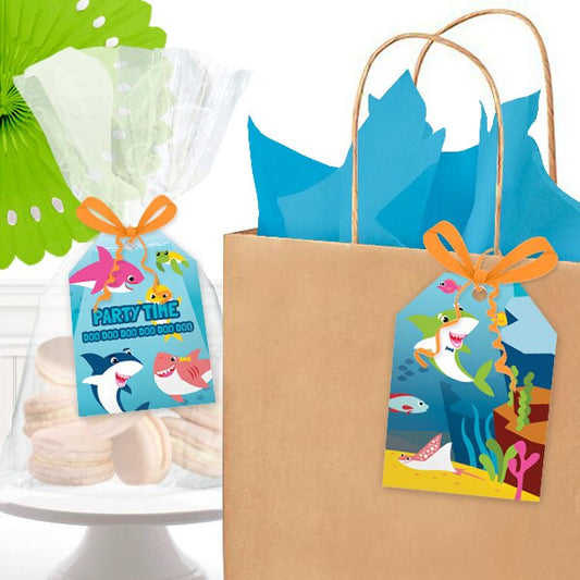 Birthday Direct's Shark Baby Party Favor Tags